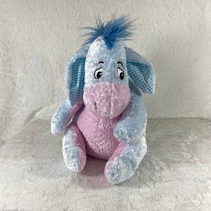 Disney Store Spring Pastel Blue 10" Winnie the Pooh Eeyore Plush Stuffed Donkey